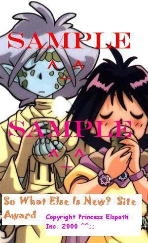 Ameria: NO STEALING!!! THAT WOULD BE UNJUST!!!  Zel:(merely sighs) Don't steal this, ok?  Thanks.