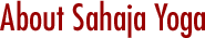 About Sahaja Yoga