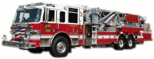 New Truck 1 Pierce Dash 100-foot mid-mount aerial ladder. Courtesy: Ron Jeffers