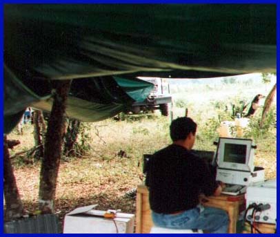 Observer getting ready to take a dynamite shot