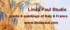Linda Paul Studio - On-line shopping for bas-relief & egg tempura original contemporary art paintings!  Limited edition canvas prints of French & Italian architecture, village life, landscapes, still life & ballet.