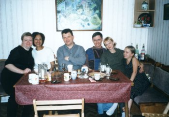 Pleasant evening in friends' family