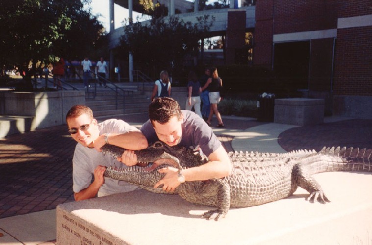 Seth and Arty wrestle down the dangerous croc!