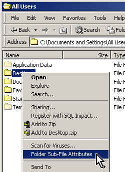 Right Click on A Folder...