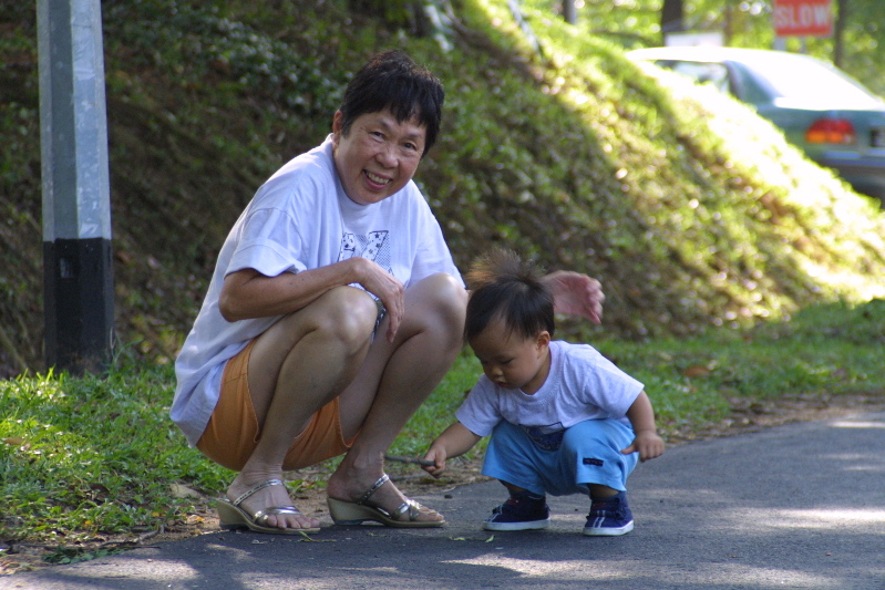 Hanging out with granma