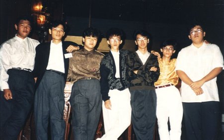 (L-R)Ah Wee/Ah Boo/Ah Lai/Ah Suan/Michael/Ah Jon/Ah piow
