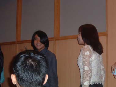 Nanyang Polytechnic Graduation 2003 - Leonard awaiting receipt of diploma