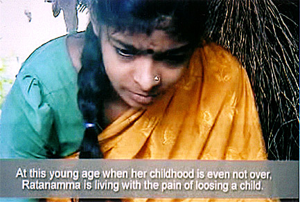A still from Girl's Call, a documentary about early marraiges by Plan India