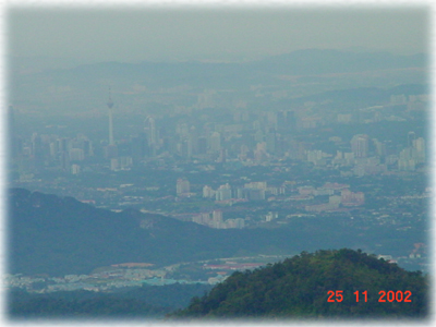 a view of the city from the hotel