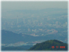 A view from the mountain to the city