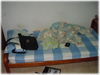 Bed, still as messy