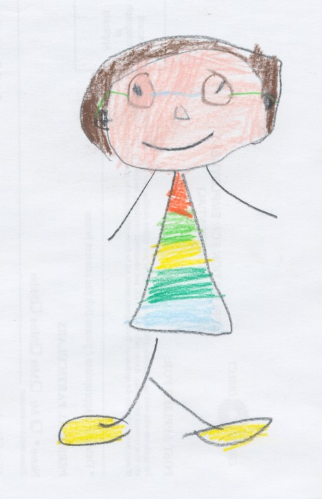 A drawing of yours truly again, drawn by sweet and cute vanessa