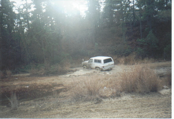 distant shot of me coming out of a pit.