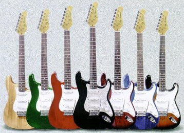 JT-300 series electric guitars are available in many colors.