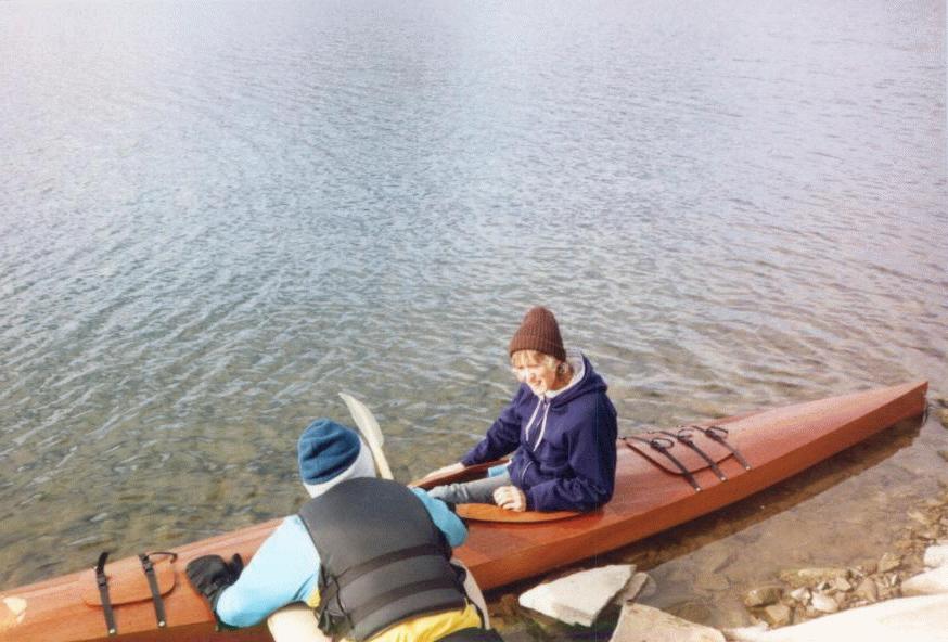 Lynda in kayak