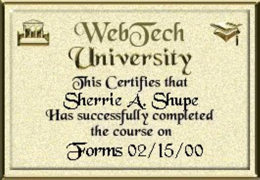 Forms diploma