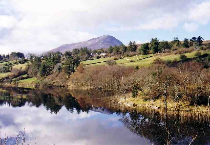 Lake Roosky at the foot of Muckish Mountain