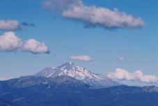 Mt Shasta as seen from near the East Boulder Valley (south west of Etna)