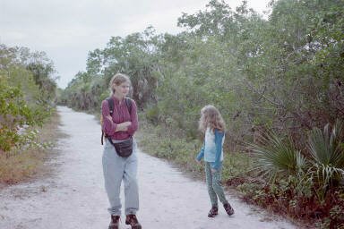 Elizabeth and Kathryn on path in Darling Wildlife Refuge
