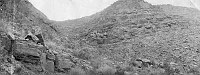 DANGEROUS PLACE ON THE BASS TRAIL ? SHINUMO TRAIL (N BASS ? ) 15 SEP 1906. MELLICK, BASS.