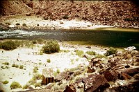 RIGHT -  BADGER CREEK 7.9 (LOWER) CC=40. INCREASING PLANT ENCROACHMENT. 1975. NPS,  BORDEN.