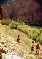 RIGHT - 40.3 MILE. (UPPER) CC=5. OVERCOME BY VEGETATION.1975. NPS,  BORDEN.