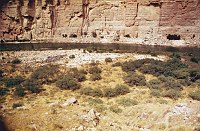RIGHT - SADDLE CANYON 47.1 CC=40. EXPOSED CAMPSITE. 1975. NPS,  BORDEN.