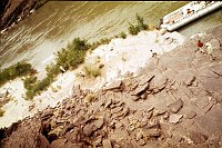 RIGHT - 73.8 MILE (UPPER) REJECTED - OPEN AREAS BELOW HIGH-WATER MARK.- 1975. NPS,  BORDEN. 