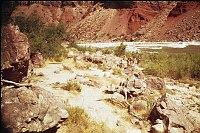 LEFT - HANCE RAPIDS 76.5 (LOWER) CC=40 HEAVILY USED. 1975. NPS,  BORDEN. 