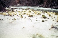 LEFT - LOWER GRANITE RAPIDS.CC=40. ACCESSIBLE TO HIKERS. 1975. NPS, BORDEN.<br>