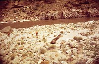 LEFT - ELVES CHASM (LOWER) CC=25. BELOW ELVES CHASM. 1975. NPS, BORDEN.<br>