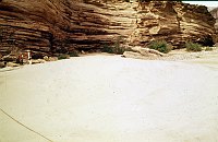 LEFT - 120.2 MILE (LOWER) INCIPIENT EROSION ON BEACH FACE. CC=20. 1975. NPS, BORDEN.<br>