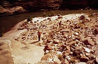 LEFT - 120.5 MILE (LOWER) CC=30. MARGINAL. VERY ROCKY. 1975. NPS, BORDEN.<br>