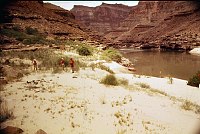 LEFT - 125.5 MILE. CC=40. PLUCHEA INVASION. LOSS OF PARTIAL CAMPSITE. 1975. NPS, BORDEN.<br>