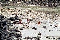 RIGHT - LOWER DUBENDORFF RAPIDS (UPPER) CC=30. 1975. NPS, BORDEN.<br>