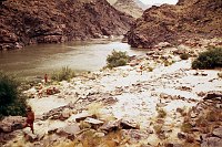 LEFT - UPPER DEER CREEK. CC=40. INTERESTING ROCK ARRANGEMENTS. 1975. NPS, BORDEN.<br>
