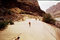 LEFT - 138.5 MILE. CC=40. BEACH FRONT TYPICAL OF PRE-DAM ERA. MINIMAL USAGE. 1975. NPS, BORDEN.<br>