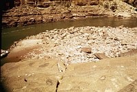 LEFT -  164 MILE CREEK (LOWER) CC=30. LEDGE CAMPSITE. 1975. NPS, BORDEN.