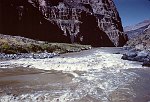 VULCAN RAPID (LAVA FALLS) MILE 179, LOOKING DOWN THE COLORADO. JULY 1960. NPS, BELKNAP C-55