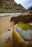 PUMPKIN SPRING, A GREAT TRAVERTINE BOWL AT MILE 212. 26 AUG 1963. NPS, BELKNAP 141