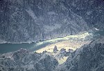 TELEPHOTO OF GRANITE RAPID FROM PIMA POINT. 2,500 CFS LOW WATER FLOW. 9 JULY 1963. NPS, BEAL.