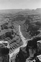 CONQUISTADOR AISLE (WHAT THE STONE-AGERS SAW MORNINGS FROM THEIR CITADEL, OFF A LITTLE PIECE TO THE RIGHT) GRCA 70061 SUMMER 1951. CLUBB PHOTO.