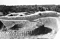 SUN TEMPLE RUIN WALLS, MESA VERDE N.P. USED BY MARY COLTER DURING DESERT VIEW WATCHTOWER DESIGN. CIRCA 1929. SCOTT, D. 