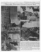 BEVERLY HILLS CITIZEN NEWSPAPER PAGE. PHOTOS OF CANYON, WATCHTOWER, BUILDINGS. CIRCA 1941, THE CITIZEN. 