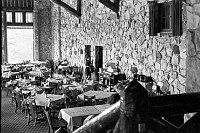 VIEW OF NORTH RIM GRAND CANYON LODGE DINING ROOM. CIRCA 1980. NPS PHOTO.<br>