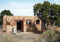 THE DESERT VIEW VISITOR CENTER AND BOOKSTORE AT THE EAST END OF GRAND CANYON N. P. NPS PHOTO. 