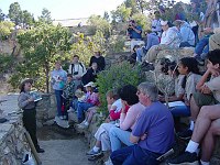 DAILY RANGER PROGRAMS GIVE VISITORS AN OPPORTUNITY TO LEARN ABOUT THE NATURAL AND CULTURAL HISTORY OF GRAND CANYON N.P. NPS PHOTO. 