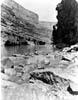 #17247 - SECOND POWELL EXPEDITION. THE BOATS IN MARBLE CANYON. AUGUST 1872