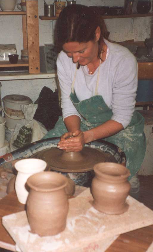 Student on the Pottery  Course