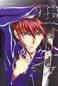 I think this picture has something actually behind it, like the fact that Aya feels like the lives of his teammates are on his shoulders and that if one of them dies, it would be just like it was on his sword.  Or something like that, I dunno.
